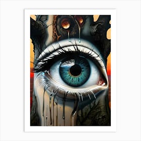 The Sentinel's Gaze: I Put an Eye on You Series Art Print