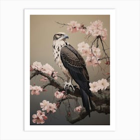 Dark And Moody Botanical Osprey 4 Art Print