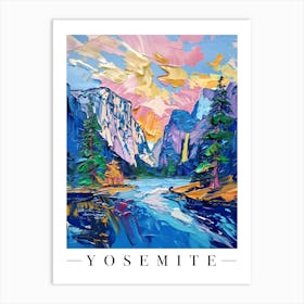 Yosemite Colourful Abstract Art Print Art Print