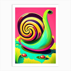 Pond Snail  Pop Art Art Print