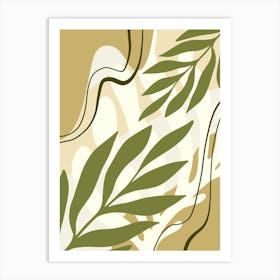 Abstract Leaves 1 Art Print