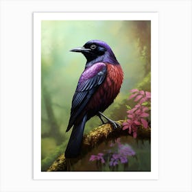 Fruitcrow Serenade: Jungle Bird Poster 1 Art Print