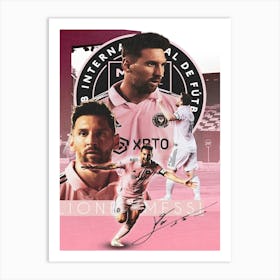 Messi Inter Miami 1 Art Print