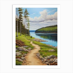 Path To The Lake 3 Art Print