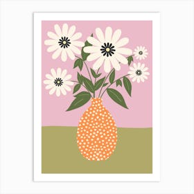 Flower Arrangement In Vase | 02 Art Print