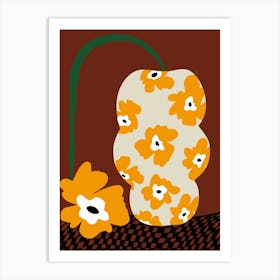 Blooms & Pottery Art Print