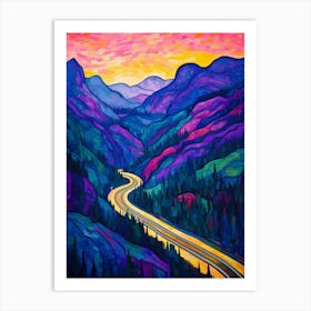 Snoqualmie Pass Retro Pop Art 18 Art Print