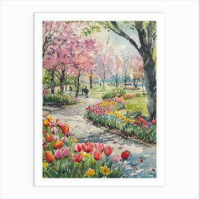 Tulips In Bloom 4 Art Print