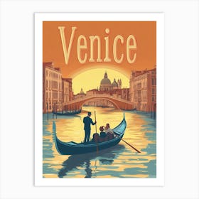 Aihrgdesign A Mid Century Modern Travel Poster For Venice Sho Cacebd19 F2ad 4ce7 Ade6 684a60218035 2 Art Print