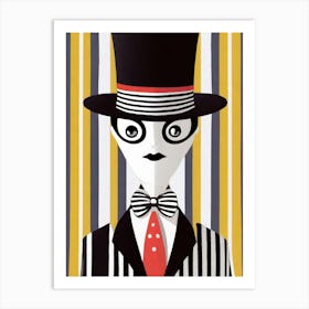 Man In A Top Hat Art Print