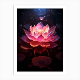 Lotus Flower Art Print