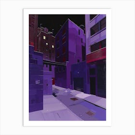 Purple City Art Print