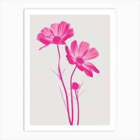 Hot Pink Oxeye Daisy 1 Art Print