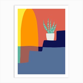 Aloe Vera In Multicolors Art Print