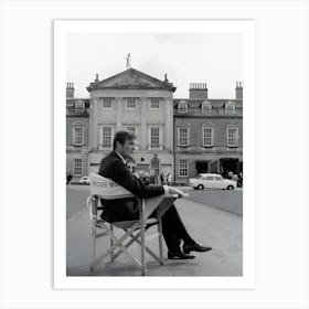 English Actor Roger George Moore At Woburn Abbey Where He Is Making The Film Crossplot Art Print