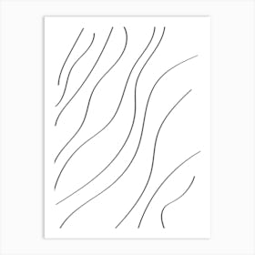 Wavy Lines 19 Art Print