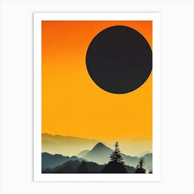 Zhangjiajie National Forest Park China Retro Two Tone Art Print