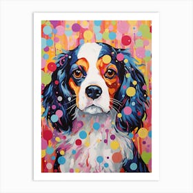 Cavalier King Pop Art Paint 4 Art Print