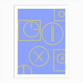 Clocks And Symbols Art Print