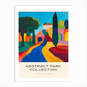 Abstract Park Collection Poster Villa Doria Pamphili Rome 4 Art Print
