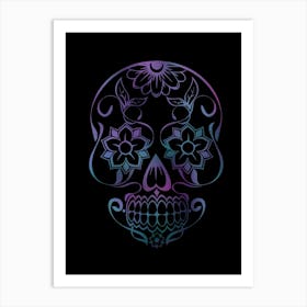 Day Of The Dead Sugar Skull Art Print