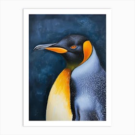 King Penguin Kangaroo Island Penneshaw Colour Block Painting 4 Art Print