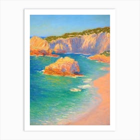 Cala Goloritzé Sardinia Italy Monet Style Art Print