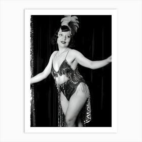 1920's Burlesque Dancer ~Reimagined 84 Art Print