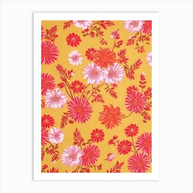 Queen Of The Prairie Floral Print Warm Tones 2 Flower Art Print