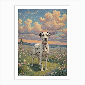 Dalmatian In The Meadow Art Print