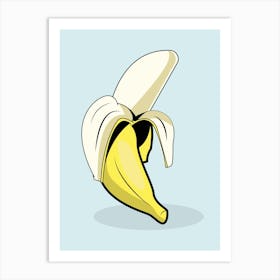 Banana Peel Art Print