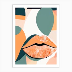 Abstract Of A Woman'S Lips Art Print