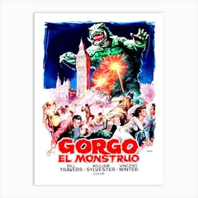 Gorgo, Godzilla, Movie Poster Art Print