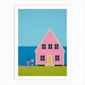 Pink House Art Print