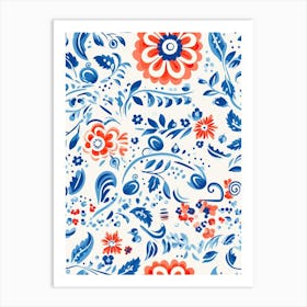 Cancun In Mexico, Inspired Travel Pattern 1 Art Print