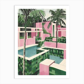 Pink House 5 Art Print