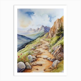 Path To The Mountains.15. Art Print