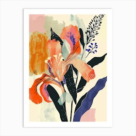 Colourful Flower Illustration Snapdragon 2 Art Print