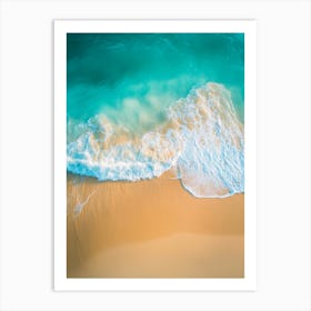 Aerial View Of A Beach 27 Art Print