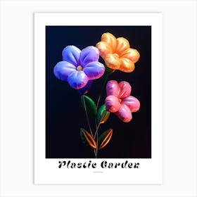 Bright Inflatable Flowers Poster Periwinkle Art Print