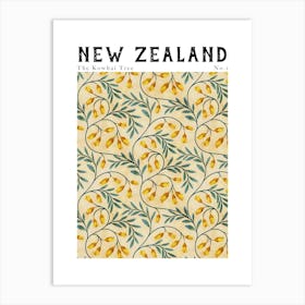 New Zealand Florals | Kowhai Affiche