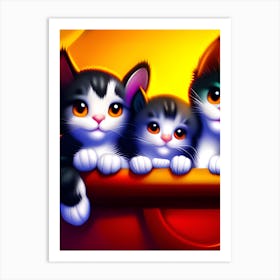 Cute Kittens Art Print