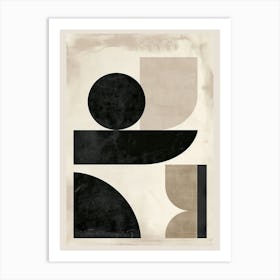 San Carlos Stone Park Bauhaus Minimalist Art Print