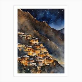 Himalayas Night 2 Art Print