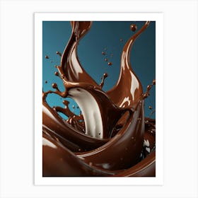 Chocolate Splash 1 Art Print