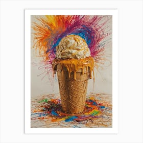 Ice Cream Cone 69 Art Print