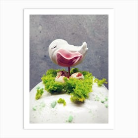 Bird On A Cake Art Print