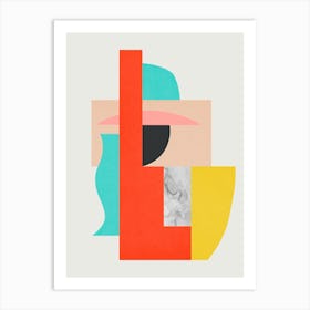 Harmonious abstract collage 27 Art Print