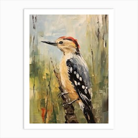 Bird Painting Woodpecker 1 Art Print