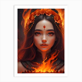 Flame Princess Art Print